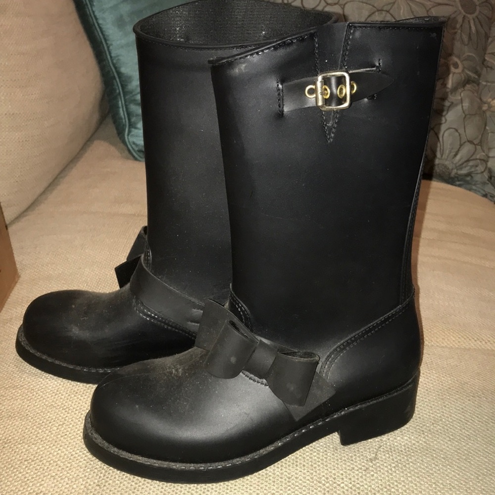 BlackValentino rain boots, size 6